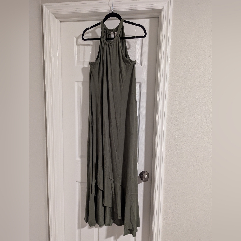 Cato Army Green Maxi Dress Size L